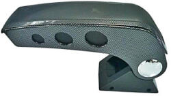  Cotiera auto universala carbon-negru cu baza metalica, înaltime reglabila (TCT-527)
