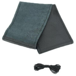  Husa volan din piele cu ac si ata, marimea L, neagra (Cod K103) (130217-3)