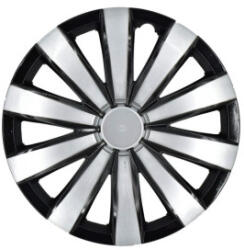  Set capace roti 16 inch G-604, design negru-argintiu, set 4 bucati (070622-21)