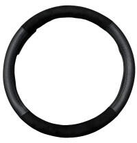  Husa volan M negru din imitatie piele si alcantara, 37-38 cm (WK-1015) (141123-2)
