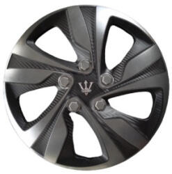  Set 4 capace roti Evo 15 inch, negru-gri antracit, pentru jante din otel (WX1-1GR-15) (311023-26)