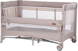 Chipolino Patut pliabil Chipolino Glory cu laterala culisanta tiramisu (KOSIGL2501TR) - esell