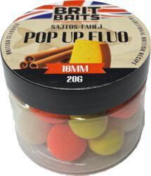  BritBaits Pop Up fluo 3xColor Mix Sajtos-Fahéj 16 mm (2003)