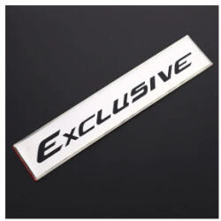  Emblema auto „Exclusive cromata 15 x 3 cm, ABS, cu banda adeziva (JS-09) (051023-21)