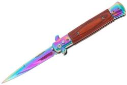  Cuțit pliabil cu arc sicilian, DEPOX®, lamă curcubeu, oțel inoxidabil 420, deschidere automată, 22 cm (2075000 - 0259)