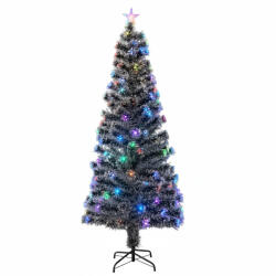 ProCart Brad artificial de Craciun 210 cm cu LED si fibra optica, cu steluta luminoasa (ZY02)