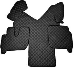  Covor cabina camion Iveco Stralis, imitatie piele, cutie automata, negru-rosu LUX-563 (080923-16)