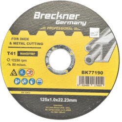  Disc flex subtire T41 pentru taiere inox 125x1, 0x22, 23 mm BK77190 (231222-13)