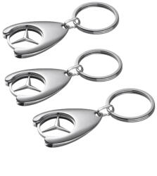  Set de trei brelocuri de chei DEPOX, Mercedes, 7.5 cm, metal, argintiu (2080194 - 0306)