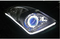  Banda LED DRL flexibila 85 cm, lumina alba 12V, set 2 bucati BO85W (220118-61)