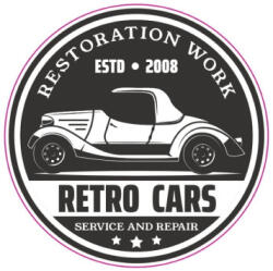  Autocolant Retro Cars din vinil ORACAL, 13 cm, pentru auto si hobby (281022-17)