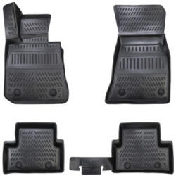  Set covorase auto tip tavita din TPE pentru BMW i4 (2022+) - negru, 4 piese (050424-8)
