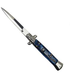  Cuțit automat Blue Marble, lamă stiletto, 33 cm (1600758 - 0329)