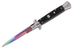  Cuțit pliabil cu arc, DEPOX®, design italian clasic, husă inclusă, 22 cm, multicolor (2074837 - 0246)