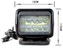  Proiector LED CH015 50W cu telecomanda, 4500 lm, 6000K, spot beam (10-30V) (060718-26)