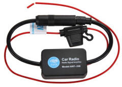  Amplificator antena radio FM auto TL-40, 75 Ohmi, cu LED indicator (190716-12)