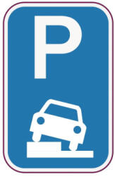  Autocolant indicator „Parcare 14 cm din Oracal - TAG 025/T2 (281022-22)