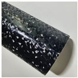  Folie auto autocolant negru 3D, PVC 1.52 x 30 m, tehnologie anti-bule (KM1009) (170825-23)