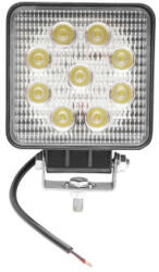  Proiector LED patrat 27W, 9 LED, 10-60V, 60°, 1000 lm, IP67 (BK69005) (060225-4)