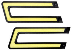  Set lumini de zi LED COB 12V, montaj universal cu banda adeziva (U88) (121016-6)