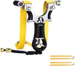 Praștie de precizie multifuncțională cu laser, DEPOX®, metal, 2 elastice de rezervă, negru, 11 cm (2075211 - 0283)