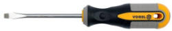  Surubelnita dreapta Vorel 6x100 mm din otel CrV, varf magnetizat, maner bi-material (021122-10) Surubelnita