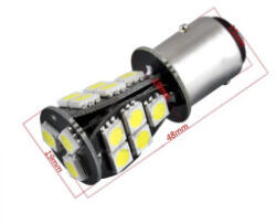  Set 2 becuri LED BA15S 24V CANBUS, 18 SMD 5730, alb 6000K (TCT-5239)