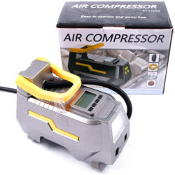  Compresor auto 12V Premium cu manometru digital si lanterna LED, cu accesorii umflare (270721-23)