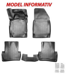  Covorase auto cauciuc tip tavita pentru Peugeot 107 (2005+) set 4 buc (091119-3)