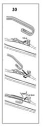  Stergator parbriz sofer Dacia Dokker 2012-2015, 22" (560 mm), prindere ART20 (210422-4)