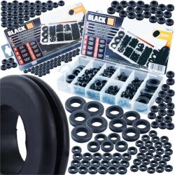 Black gumi tömítőgyűrű készlet 6-24mm 180db - 19611 (19611)