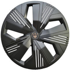  Set 4 capace roti Evo 15 inch, negru mat, ABS rezistent pentru jante otel (231125-3)