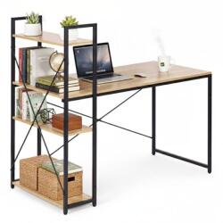 ModernHome Birou pentru computer în stil Loft ModernHome - Cu rafturi de depozitare, cadru metalic, 120x60 cm (TH-SD-6-16)