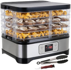 Ruhhy Deshidratator alimentar Ruhhy, 5 rafturi, pentru legume și fructe, temporizator și setări temperatură, afișaj LED, 400W, Negru (25929) Uscator de fructe