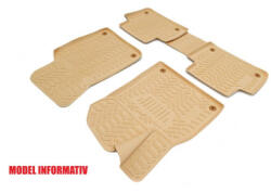  Set covoare cauciuc tip tavita bej pentru Mercedes Clasa C W205 (2014+) 3D 62544B/A10 (121121-19)