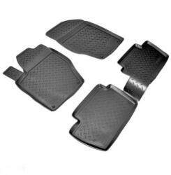  Set covorase cauciuc tip tavita pentru Peugeot 307 (2001-2007), 4 buc, negre (091119-10)