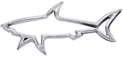  Emblema auto rechin 254 din crom, cu adeziv pentru lipire usoara (TCT-4688)