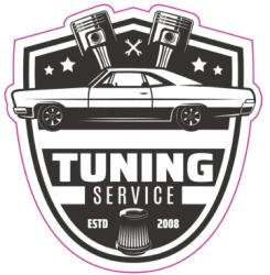  Abtibild TAG Retro Tuning Service din ORACAL, 13 cm - Cod TAG 019/T2 (281022-16)