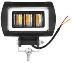  Proiector LED 1000lm cu Angel Eyes DRL alb, 12-24V, IP67 (ZC-3WY-1) (061024-33)