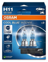  Set 2 becuri halogen H11 Osram Cool Blue Intense 12V 55W, efect xenon (050325-1)