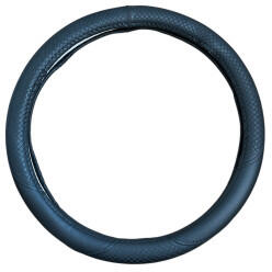  Husa volan neagra din imitatie de piele, marimea M (37-39 cm), CST01 (150924-6)