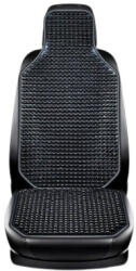  Husa scaun auto cu bile din lemn neagra, 122x42 cm, universala (PGP08) (210824-6)