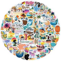  Nyári matricakészlet (120 db) - tengerparti motívumok (640800326A)