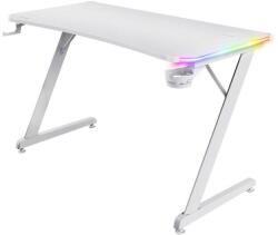 Trust Birou Gaming TRUST Birou Gaming Trust GXT 709W Luminus, 120x60x74 cm, RGB, Management cabluri, Suport casti si pahar, Alb (TR-25328)