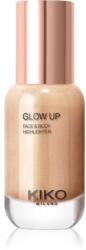 KIKO Milano Glow Up folyékony bőrélénkítő arcra és testre árnyalat 01 Gold 30 ml