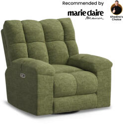 FLEXISPOT Waffle forgatható és hintáztatható elektromos relax-fotel, Zöld (Waffle-OL)