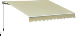 Outsunny copertina pentru soare, cu manivela, 295 x 250 cm | AOSOM RO (100110-007CM)