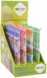 Happy Color Roller gel cu rescriere, Happy Color, Kapibara Yummy Yum, albastru, 0.5mm, 36 buc/set HA412001YU-3KP36