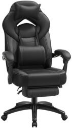 SONGMICS OBG077B01 Ergonomikus Gamer Szék Lábtartóval Fekete (OBG077B01V2)