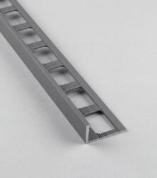 Havos Lezáró léc "L" Havos sötétszürke matt, porszórt alumínium hosszúság 250 cm, peremmagasság 8 mm, ALKMPS8250 (ALKMPS8250)